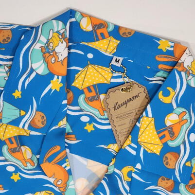HY Aloha shirt : Blue