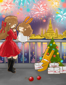 Thaipost HNY 2025 Stamp